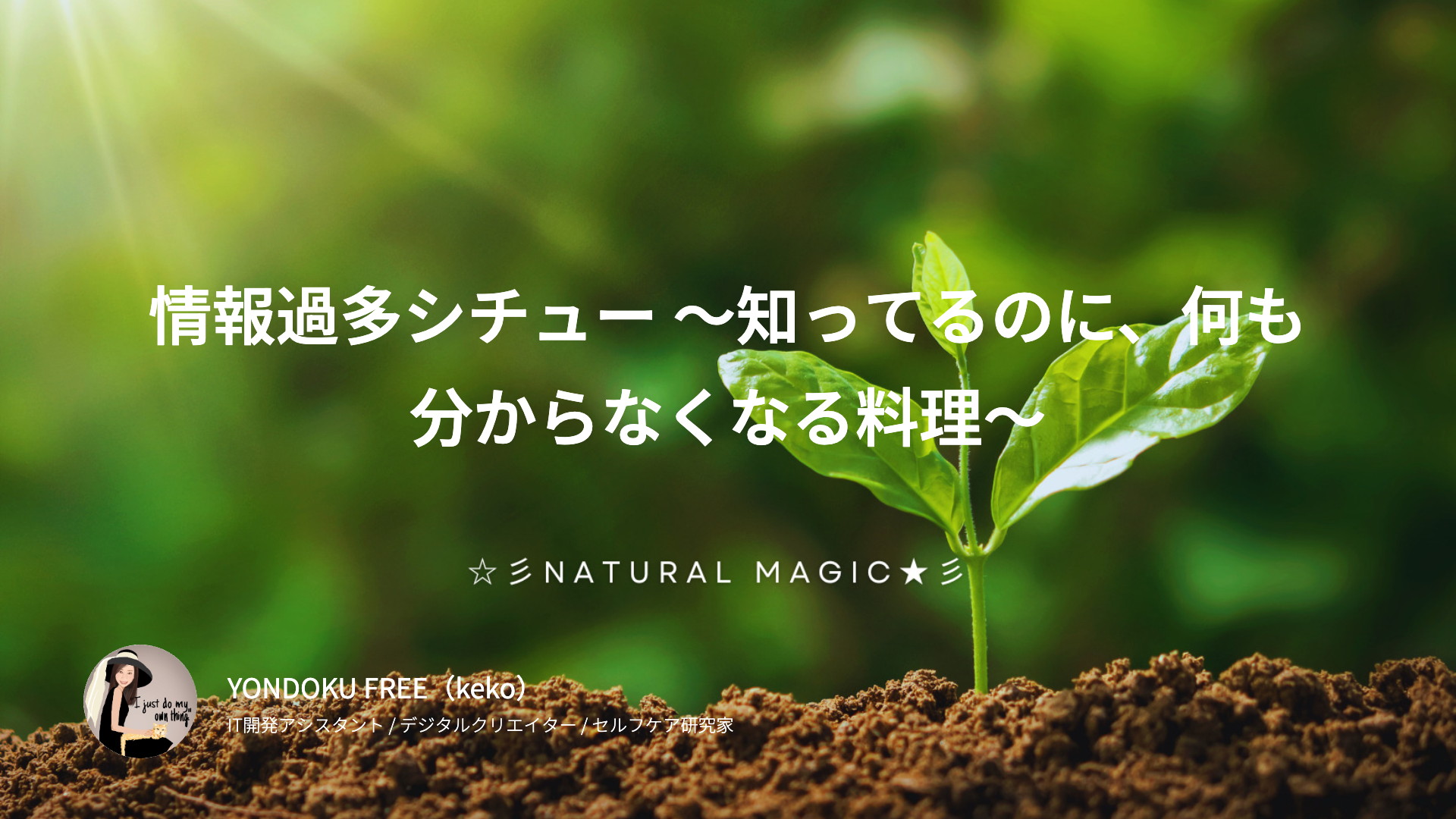 情報過多シチュー 〜知ってるのに、何も分からなくなる料理〜