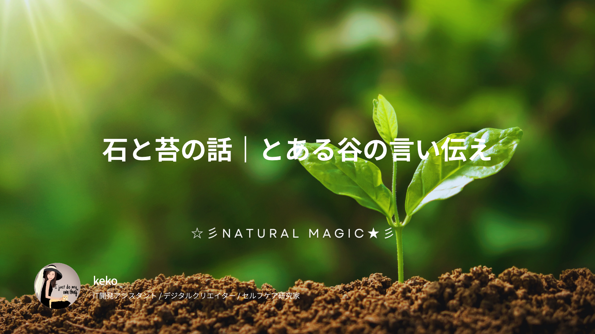 石と苔の話｜とある谷の言い伝え